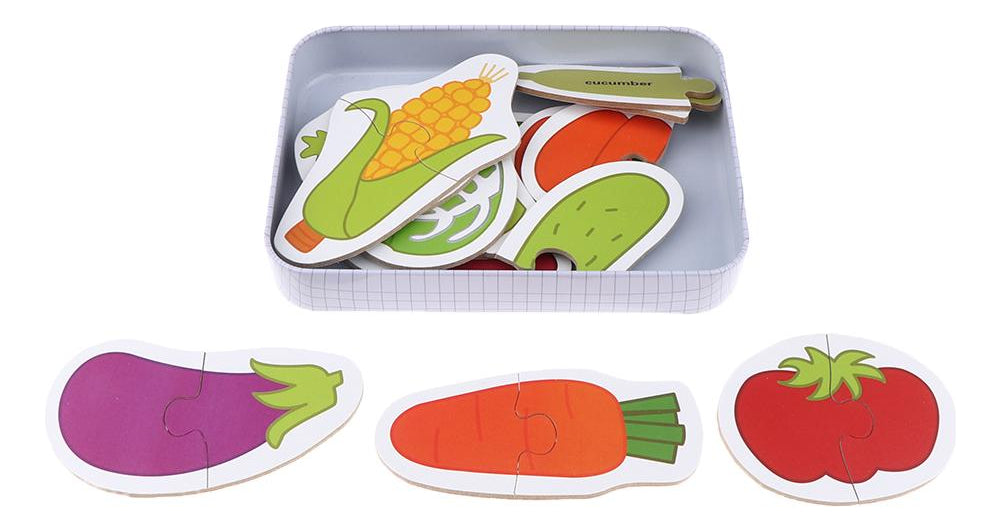 My First Puzzle: Vegetables (Metal Box)