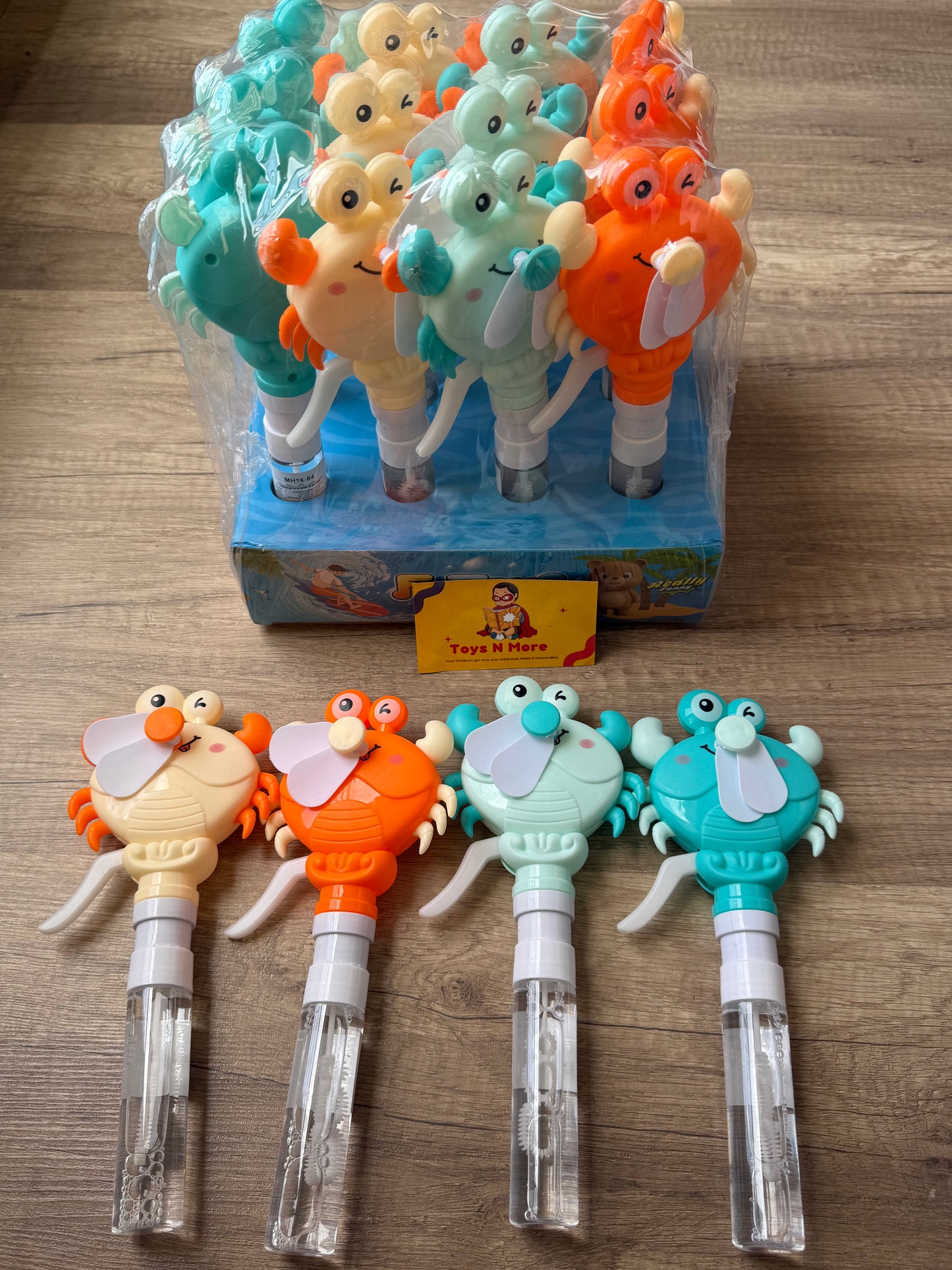 ๐ฆ Manual Crab Bubble Blower & Hand Fan (Battery-Free!) ๐งผ