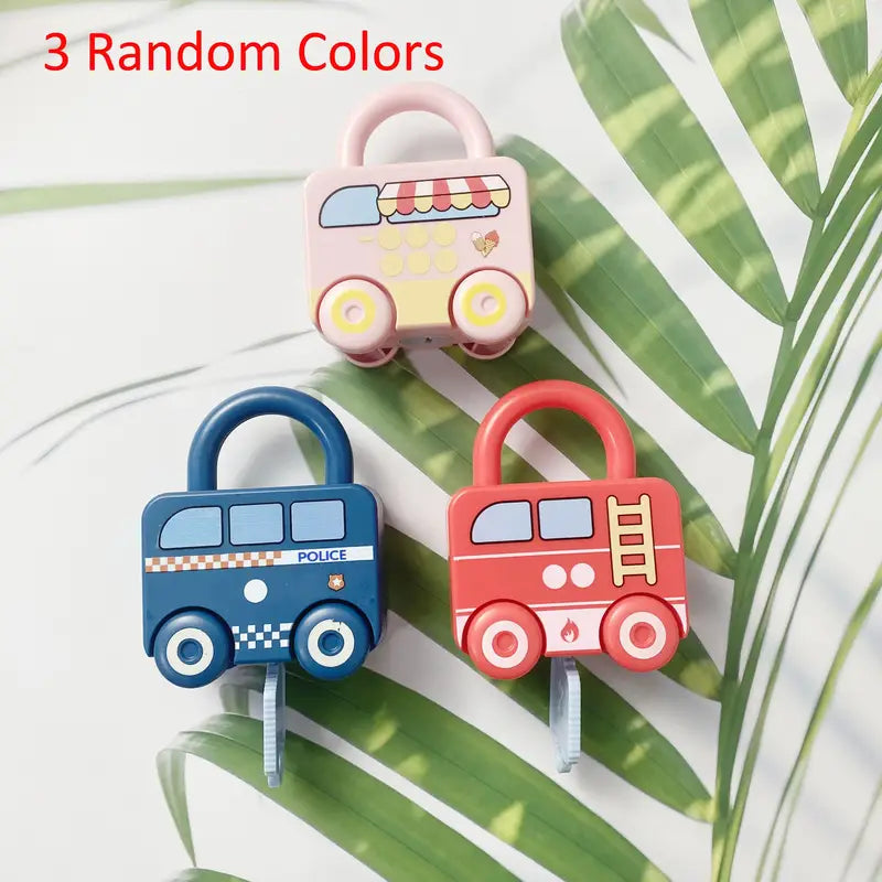 Educational Lock & Key Cars - Number Matching 🚗🔑