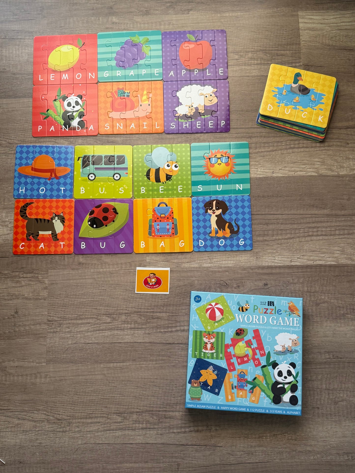 112-Piece Self-Correcting Word Puzzle