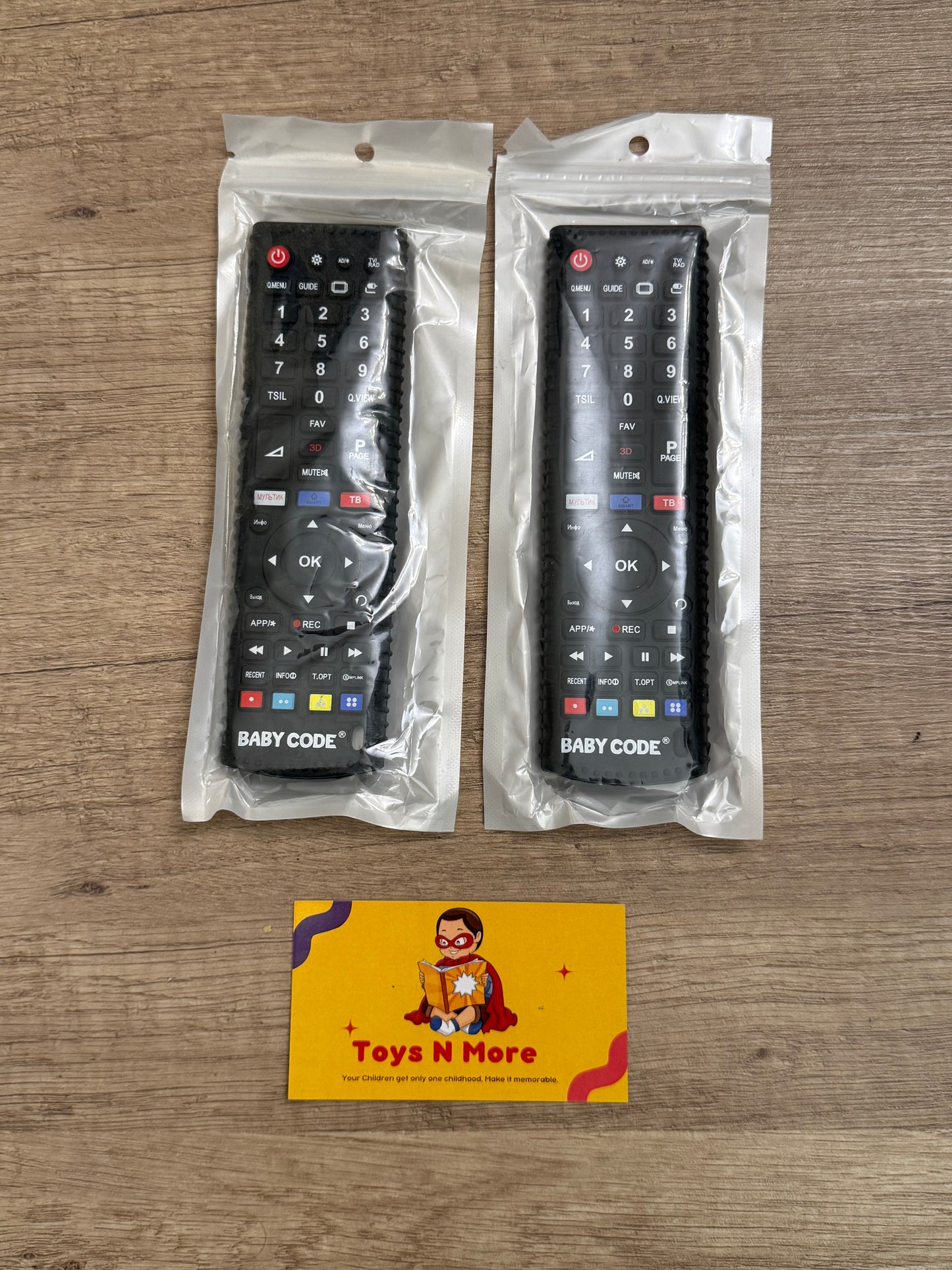 Safe Silicone "TV Remote" Teether ๐ฑ๐ถ