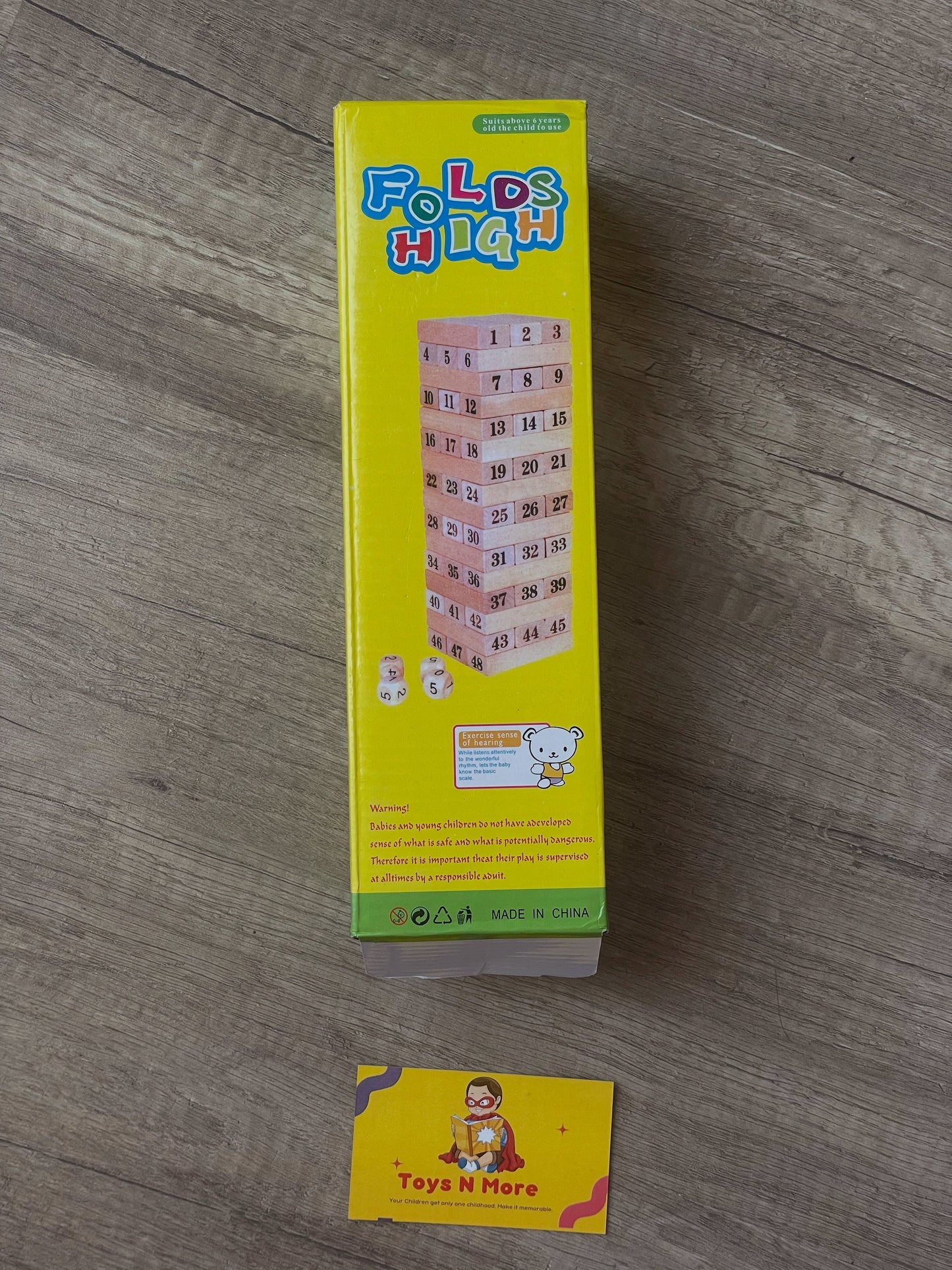 Classic Wooden Tumble Tower (Jenga) 🧱⚖️