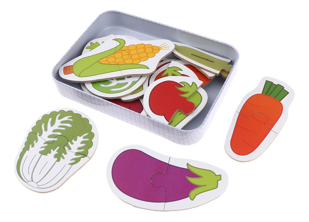 My First Puzzle: Vegetables (Metal Box)