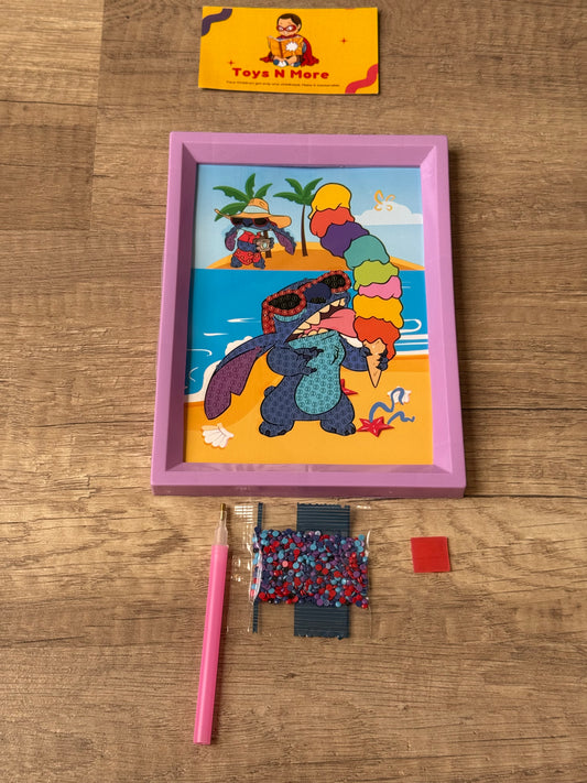 💎 Framed Diamond Painting Collection: Stitch & Labubu Editions ✨