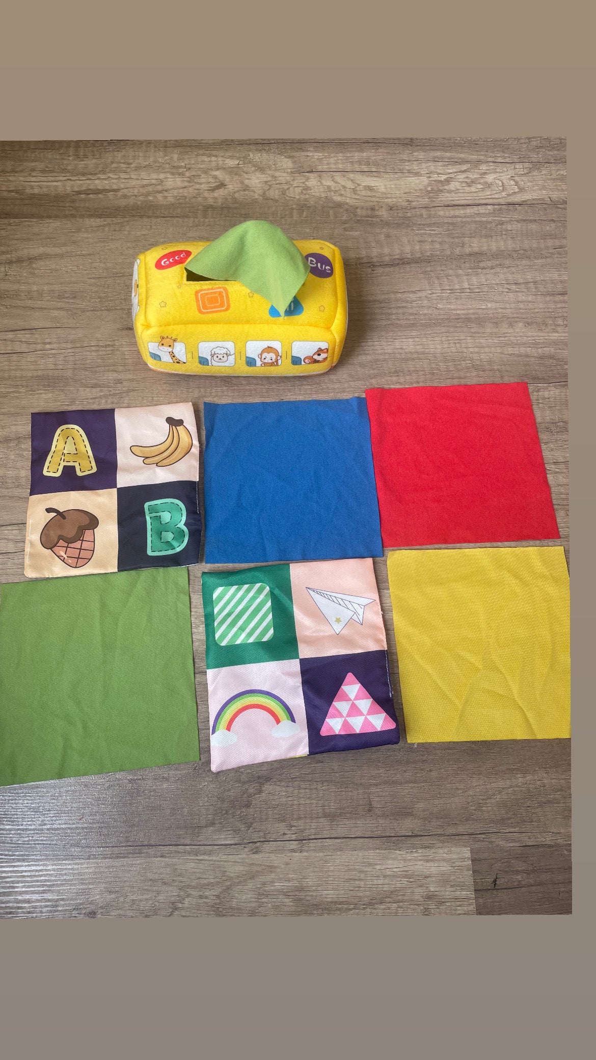 Montessori Sensory Tissue Box Toy 📦🌈