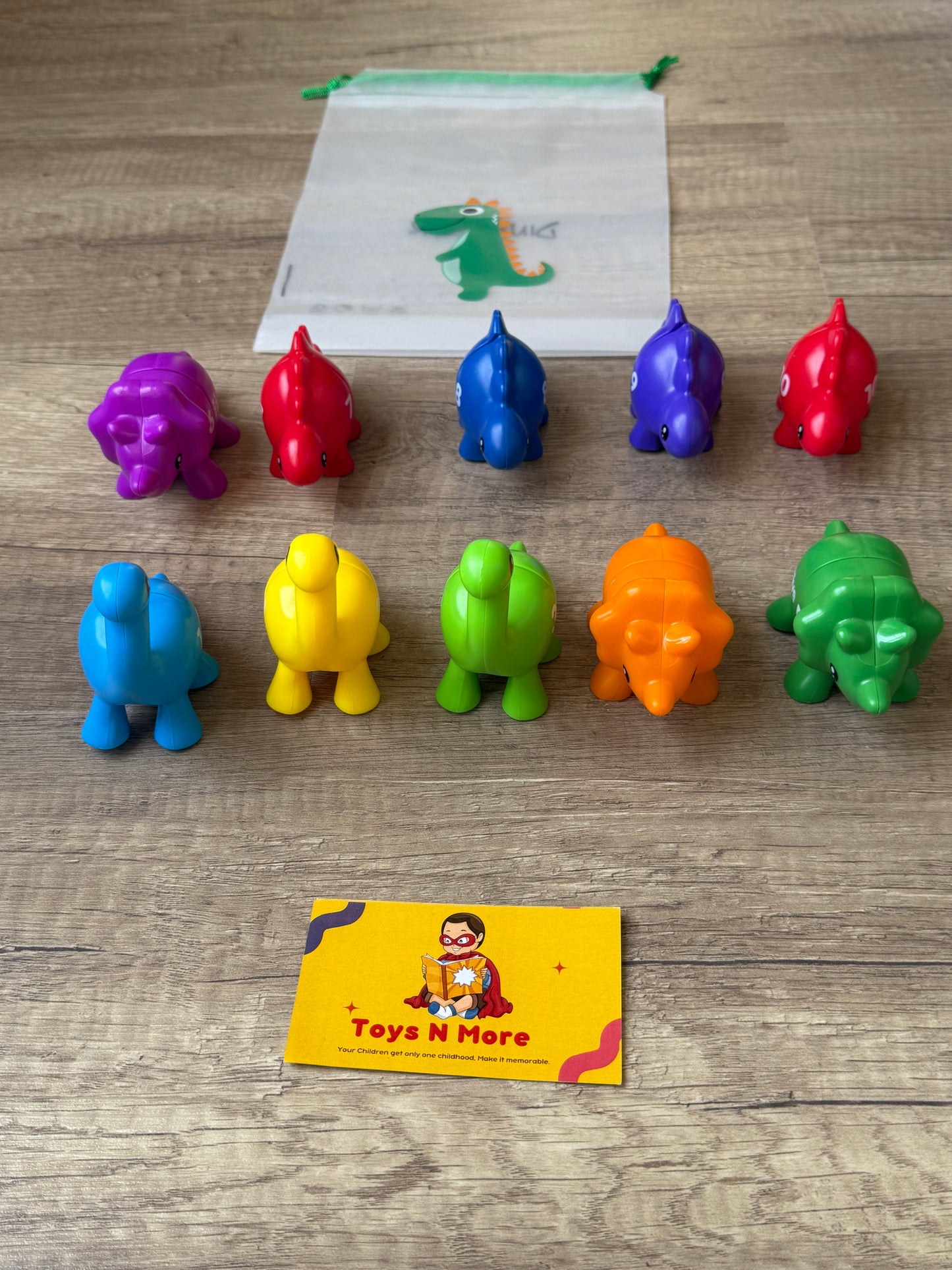 Montessori Snap & Match Dinosaurs (20 Pieces) 🦖🧩