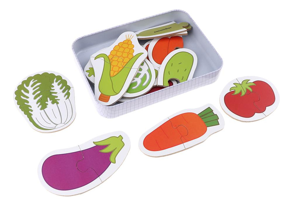 My First Puzzle: Vegetables (Metal Box)