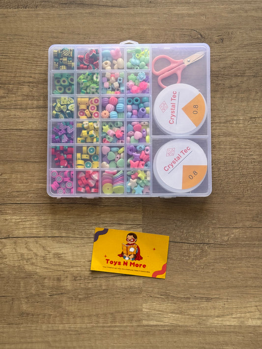✨ 24-Grid Fruit & Charms Rubber Bead Studio ✨