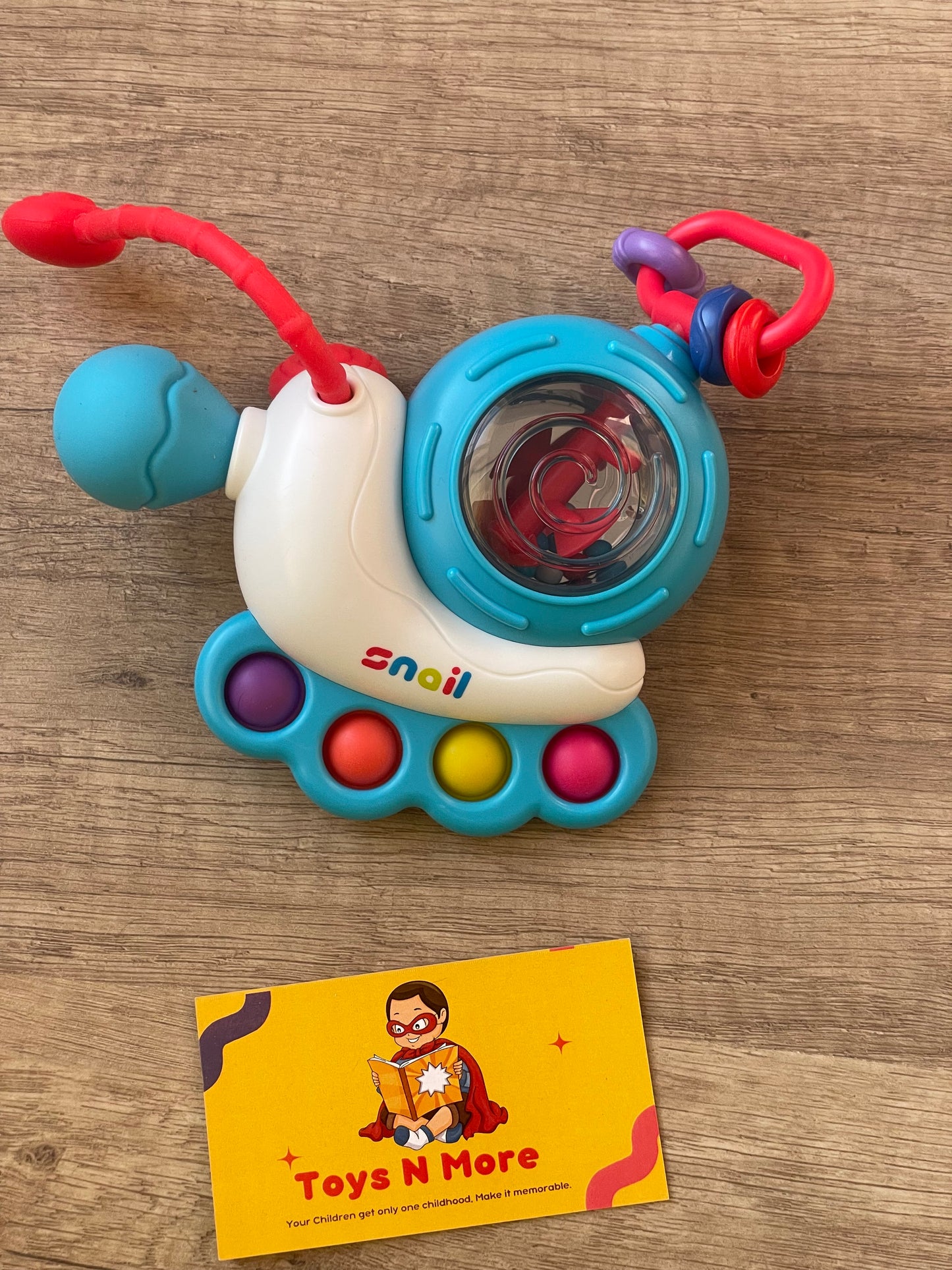 5-in-1 Snail Sensory Station - Pull, Pop & Beep! | 🐌🔊  🐌✨