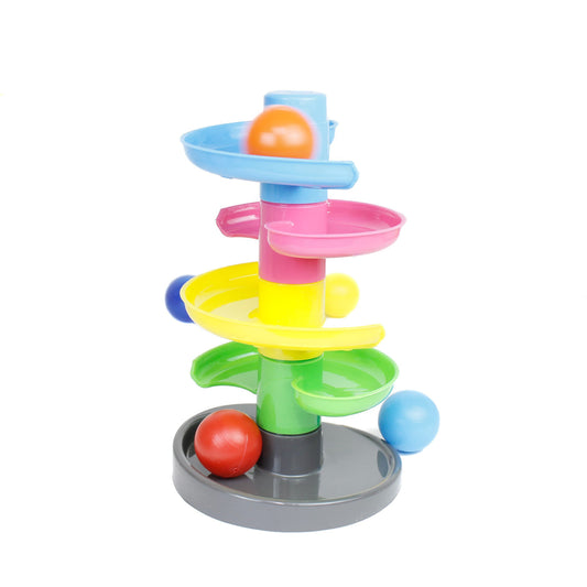 5-Level Spiral Ball Drop 🏀🎢