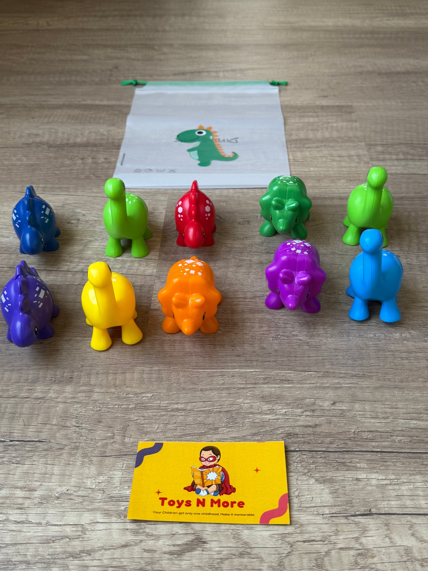 Montessori Snap & Match Dinosaurs (20 Pieces) 🦖🧩