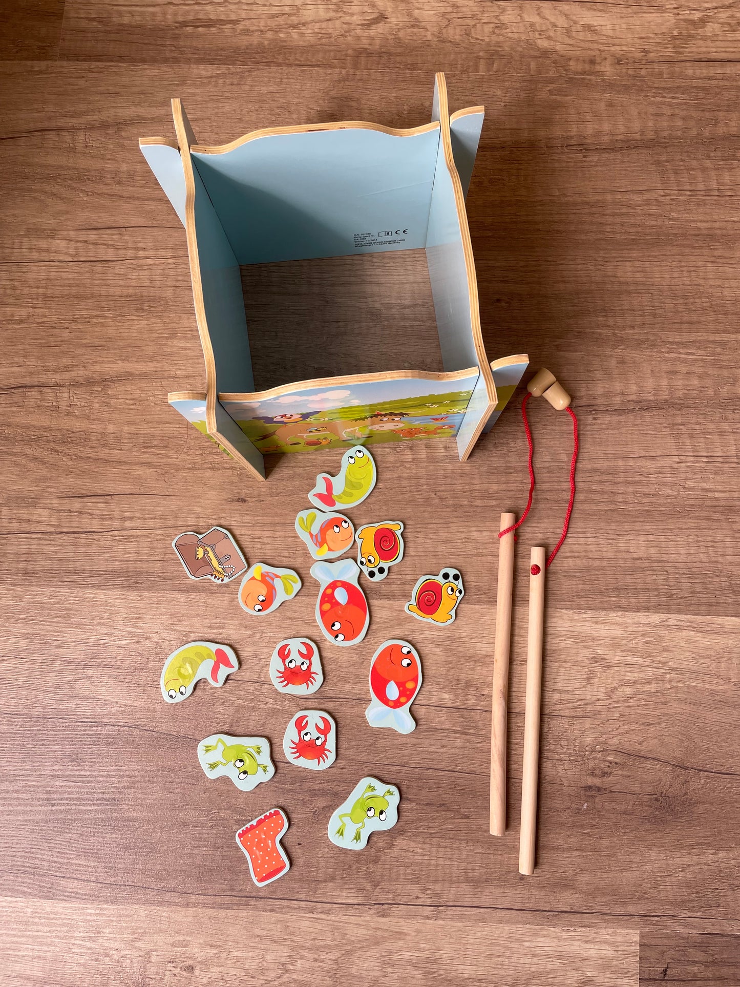 3-in-1 Wooden Fishing & Matching Box 🎣📦