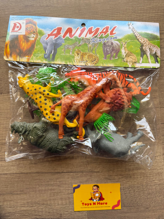 🌳 3D Animals Discovery Set (6-Piece) 🦒