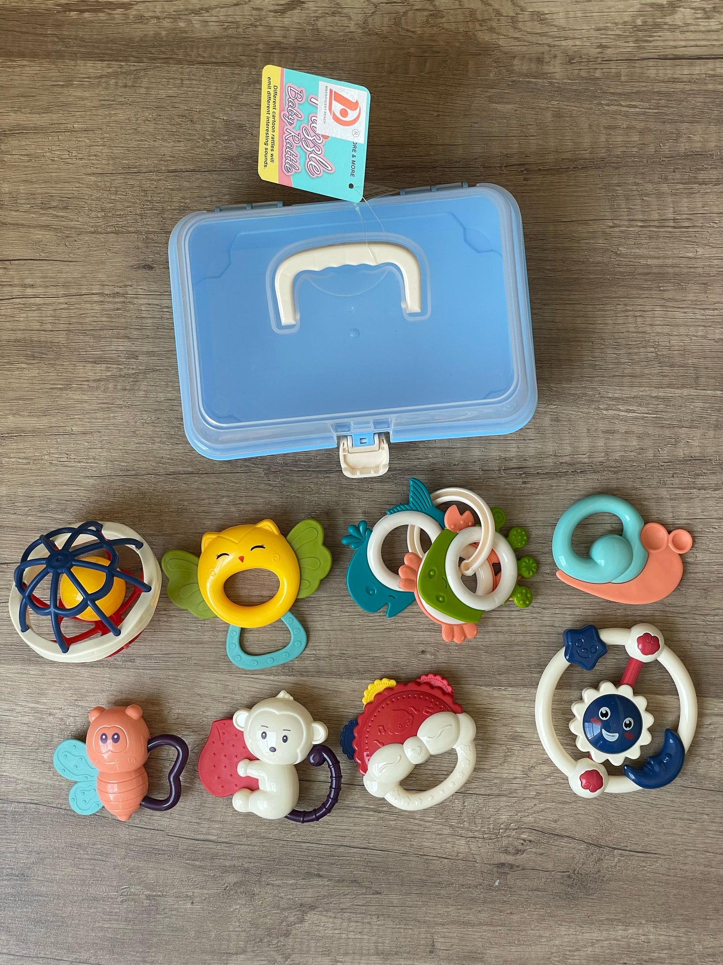 8-Piece Essential Baby Rattle & Teether Set 👶🔔