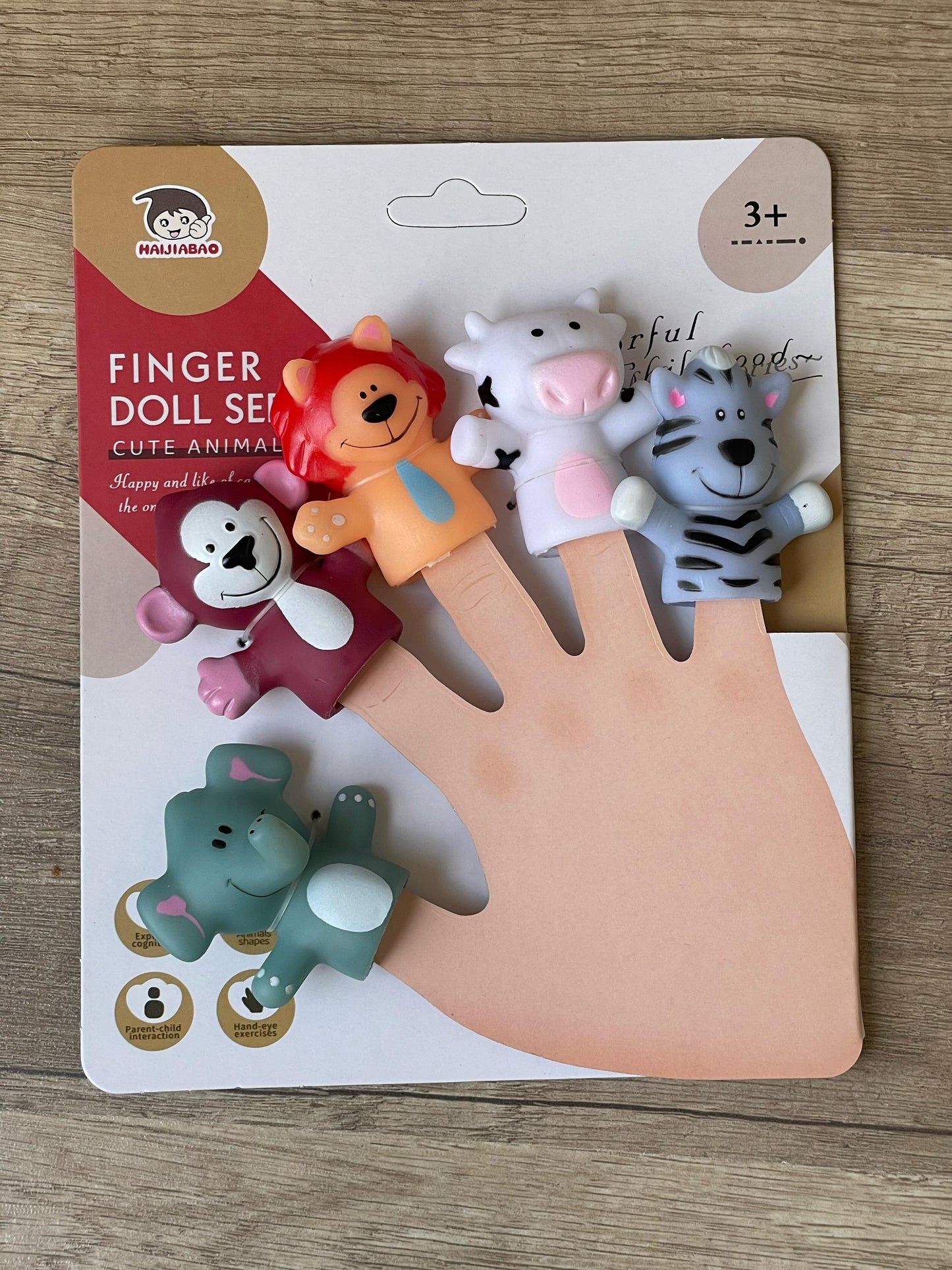 Soft Silicone Finger Puppet Set (5 Pieces)🎭🦊