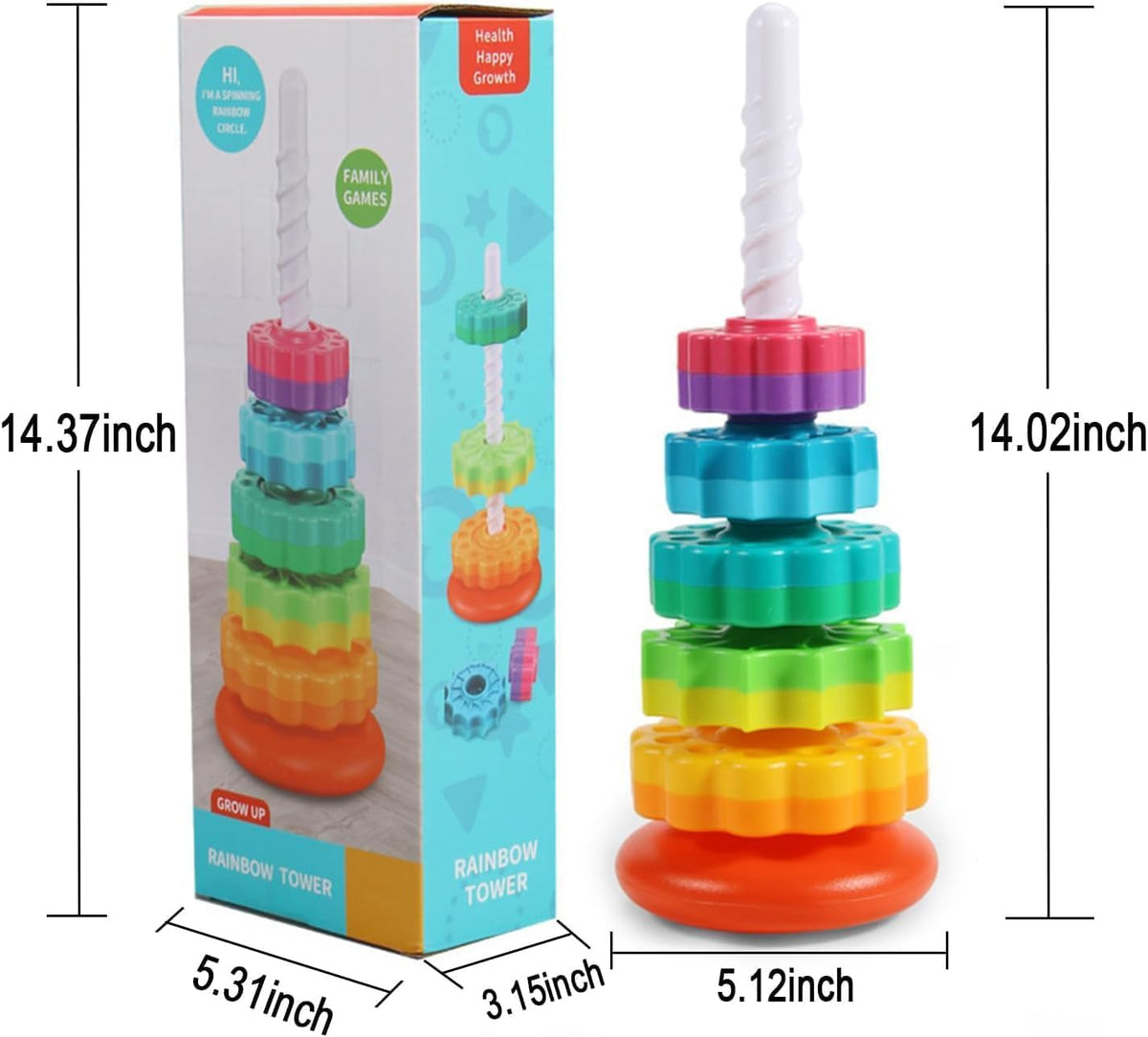Grow Up Rainbow Tower 🌈