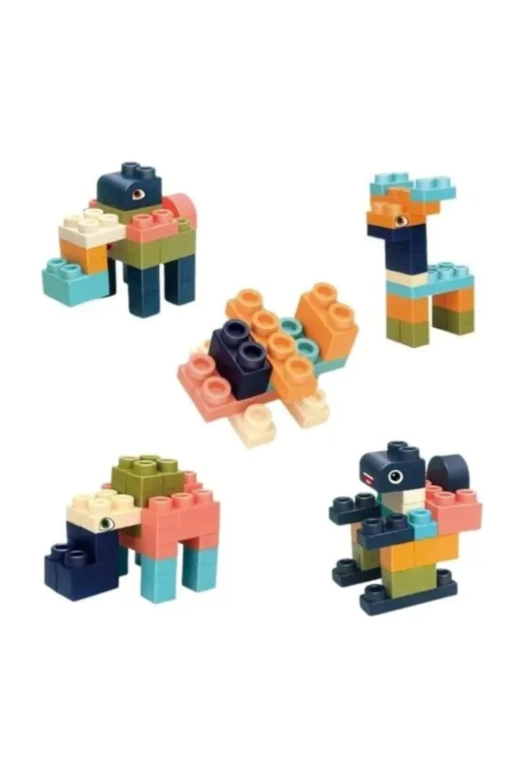 Bucket of Soft Educational Building Blocks x 43 pieces