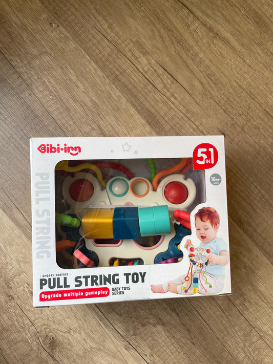 Premium Crab Sensory Activity Station - 6-String Pull & Pop🦀🧠